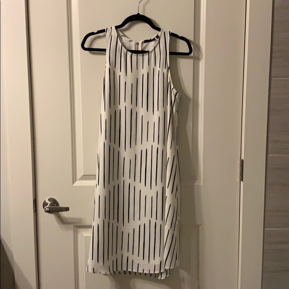 Black and white swing dress